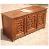 Picture of Classic Handcrafted Rustic Solid Wood Entertainment TV Media Cabinet