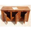 Picture of Classic Handcrafted Rustic Solid Wood Entertainment TV Media Cabinet