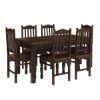 Picture of Oklahoma Farmhouse Traditional Solid Rosewood Country Dining Table Set