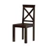 Picture of Traditional X Back Solid Wood Rustic Kitchen Dining Chair