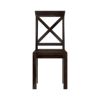 Picture of Traditional X Back Solid Wood Rustic Kitchen Dining Chair
