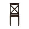 Picture of Traditional X Back Solid Wood Rustic Kitchen Dining Chair