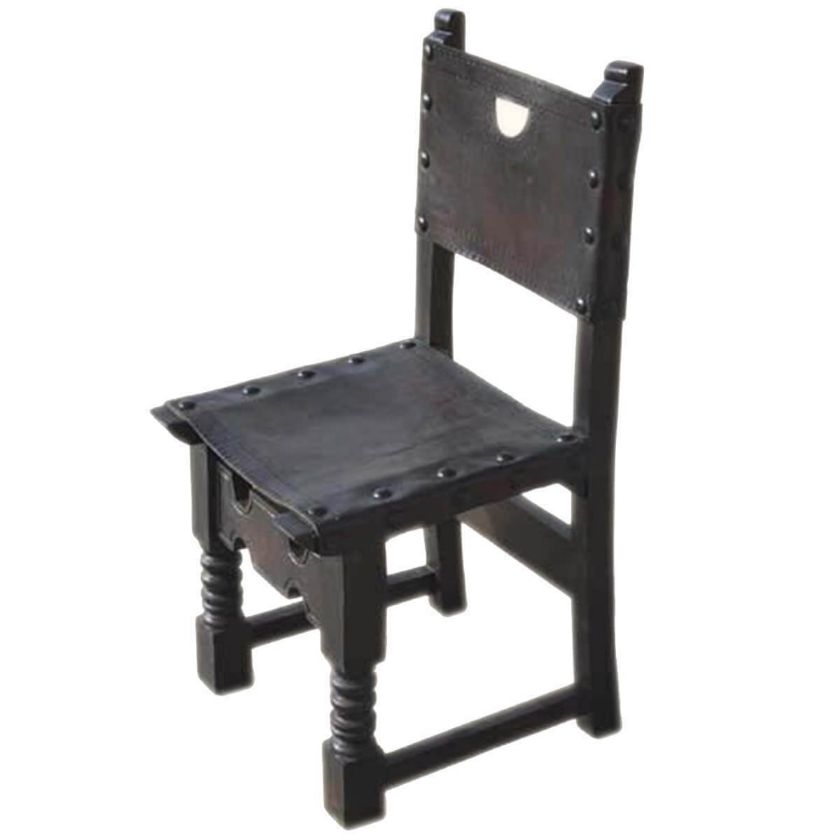 Picture of Royal Espresso Leather Wood Dining Chair Furniture