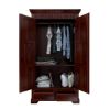 Picture of Marengo Rustic Solid Wood Large Clothing Armoire Wardrobe With Drawers