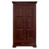 Picture of Marengo Rustic Solid Wood Large Clothing Armoire Wardrobe With Drawers