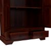 Picture of Marengo Rustic Solid Wood Large Clothing Armoire Wardrobe With Drawers