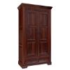 Picture of Marengo Rustic Solid Wood Large Clothing Armoire Wardrobe With Drawers