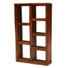 Picture of Duarte Rustic Solid Wood 7 Shelf Open Cube Bookcase (71")