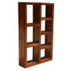 Picture of Duarte Rustic Solid Wood 7 Shelf Open Cube Bookcase (71")