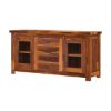 Picture of Fremont Rustic Solid Wood Sideboard Buffet Cabinet with Glass Door