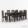 Picture of Dallas Classic 4, 6, 8, 10 Seater Solid Wood Rustic Dining Room Table Set