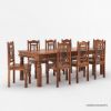 Picture of Dallas Classic 4, 6, 8, 10 Seater Solid Wood Rustic Dining Room Table Set