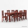 Picture of Dallas Classic 4, 6, 8, 10 Seater Solid Wood Rustic Dining Room Table Set