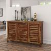 Picture of Bedford Handcrafted Solid Wood 3 Drawer Large Sideboard Cabinet