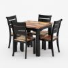 Picture of Mason Two Toned Small Square Kitchen Table and 4 Chairs Set