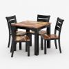 Picture of Mason Two Toned Small Square Kitchen Table and 4 Chairs Set