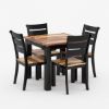 Picture of Mason Two Toned Small Square Kitchen Table and 4 Chairs Set