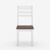 Picture of Illinois Modern Two Tone Solid Wood School Back Dining Chair
