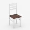 Picture of Illinois Modern Two Tone Solid Wood School Back Dining Chair