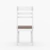 Picture of Illinois Modern Two Tone Solid Wood School Back Dining Chair