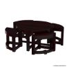 Picture of Murrieta Round Coffee Table With Stools