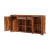 Picture of Santa Cruz Solid Wood Home Office Credenza Cabinet