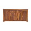 Picture of Santa Cruz Solid Wood Home Office Credenza Cabinet