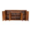Picture of Santa Cruz Solid Wood Home Office Credenza Cabinet