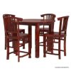 Picture of 5 PC Contemporary Counter Height Round Dining Table and Chair Set