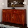 Picture of Siena Rustic Solid Wood Large Sideboard with Drawer
