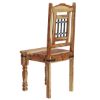 Picture of Peoria Solid Wood & Wrought Iron Rustic Kitchen Dining Chair