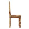 Picture of Peoria Solid Wood & Wrought Iron Rustic Kitchen Dining Chair