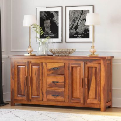 Picture of Vermont Classic Home Office Credenza with 3 Drawers