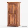 Picture of Space Saving Solid Wood Folding Armoire Desk with Storage Cabinet 