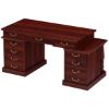 Picture of Transitional Solid Wood Home Office Executive  Desk with Keyboard Tray