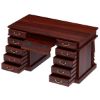 Picture of Transitional Solid Wood Home Office Executive  Desk with Keyboard Tray