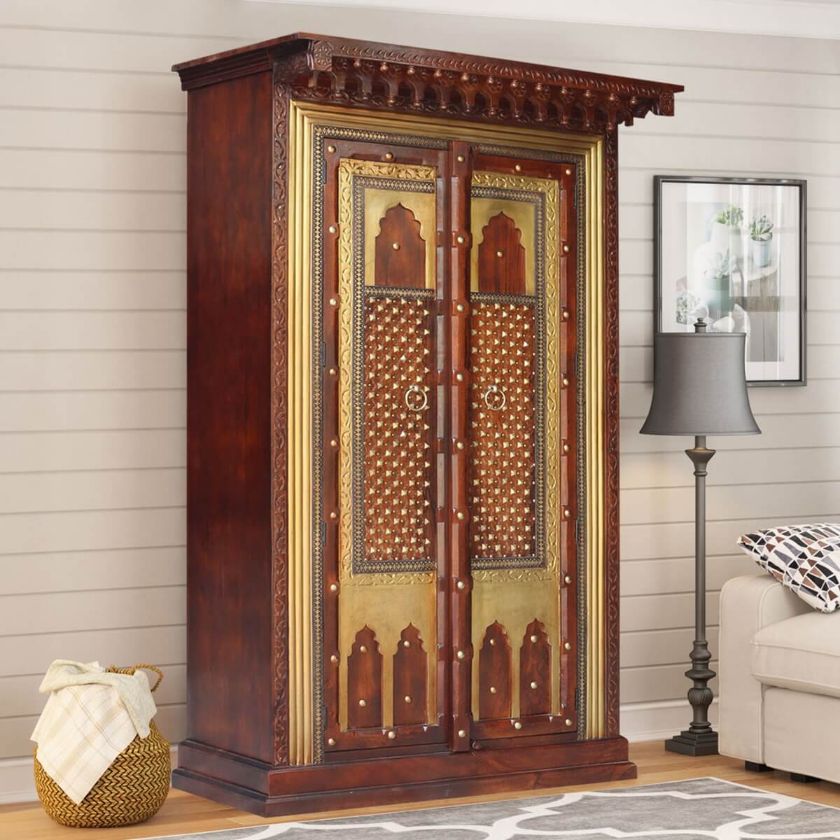Picture of Corrientes Traditional Style Large Solid Wood Armoire Wardrobe