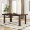 Picture of Frisco Modern Solid Wood Rectangular Rustic Dining Room Table