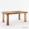 Picture of Frisco Modern Solid Wood Rectangular Rustic Dining Room Table