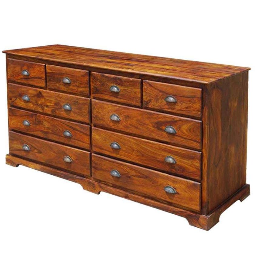 Picture of Santa Cruz Mission Rustic Solid Wood Extra Wide Chest of Drawers