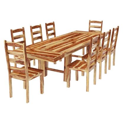 Picture of Bluffton Classic Solid Rosewood Extension Dining Table & Chairs