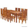 Picture of Rustic Lincoln Study Large Dining Room Table Chair Set For 10