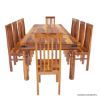 Picture of Rustic Lincoln Study Large Dining Room Table Chair Set For 10