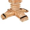 Picture of Rustic Mango Wood Pedestal Round Dining Table