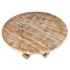 Picture of Rustic Mango Wood Pedestal Round Dining Table