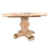 Picture of Rustic Mango Wood Pedestal Round Dining Table