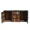 Picture of Allenhurst Rustic Reclaimed Wood 3 Drawer Industrial Sideboard Buffet
