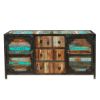 Picture of Allenhurst Rustic Reclaimed Wood 3 Drawer Industrial Sideboard Buffet