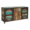 Picture of Allenhurst Rustic Reclaimed Wood 3 Drawer Industrial Sideboard Buffet