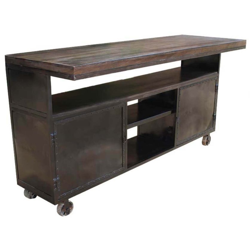 Picture of Hawkesbury Industrial Rolling Portable Kitchen Island Cabinet